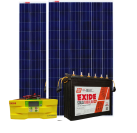 Exide Solar Combo Inverter 1100 + 6LMS200L Battery + 160 Watts X 2 Panels